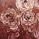 Oil painting of a rose on a brown background. Pictures. sharaeva-elena. My Livemaster. Фото №4