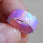 Wooden ring with pearl