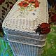Order wicker basket for linen with red poppies. paperchest (paperchest). Livemaster. . Bags Фото №3