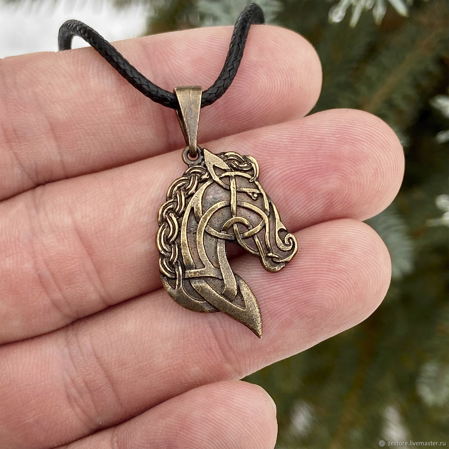 Конь, подвеска из латуни, Кулон в интернет-магазине Ярмарка Мастеров по ...