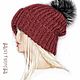 Шапка "Виктория" серая (шапка женс, шапка вязаная. Шапки. Ирина(shvilinka.knit). Ярмарка Мастеров.  Фото №8
