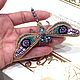 Brooch-pin: Brooch dragonfly lilac. Brooches. Ludmila (Ludmila-biser) (Ludmila-biser). My Livemaster. Фото №5