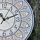 Часы 30 см, ручная роспись часов. Часы классические. Olga LanArt. Интернет-магазин Ярмарка Мастеров.  Фото №2