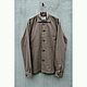 Рубашка мужская из крапивной ткани Ramie Twill Fabric Overshirt Grey. Рубашки мужские. VÄN Studio. Ярмарка Мастеров.  Фото №4