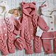 Baby girl coming home outfit Winter Preemie girl clothes, Set of clothes for discharge, Stupino,  Фото №1