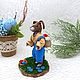 Ватная игрушка Кролик. Пасхальный кролик, Пасхальные сувениры, Сургут,  Фото №1