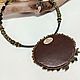 Эксклюзивное КОЛЬЕ в бронзовом цвете с Змеевиком. Колье на шею. Кулон. BroshPoli&Jewelry Эксклюзив от Елены. Ярмарка Мастеров.  Фото №10