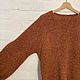 Свитер Терракотовый. Свитеры. Лена Коробова (lazylazyknits). Интернет-магазин Ярмарка Мастеров.  Фото №2