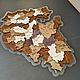  Карта Башкортостана. Карты мира. Wooden3Dmap. Ярмарка Мастеров.  Фото №6