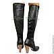 Botas de piel de pitón VANESSA. High Boots. Python Fashion. Интернет-магазин Ярмарка Мастеров.  Фото №2