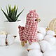 Llama toy knitted color dusty rose. Stuffed Toys. Natalie crochet flowers. My Livemaster. Фото №5