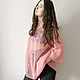 Tunic gossamer Mohair loose, Transparent women's tunic pink, Tunics, Ulan-Ude,  Фото №1