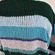 Вязаный свитер в стиле ColorBlock. Свитеры. Knit by Heart - Вязаная одежда 富. Ярмарка Мастеров.  Фото №6