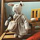 Пасхальный Кролик-тедди Поля - авторская игрушка ручной работы. Тедди Зверята. Игрушки ручной работы. Интернет-магазин Ярмарка Мастеров.  Фото №2