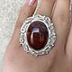 Филигранное кольцо// Красный  агат и серебро 925 пробы. Кольца. Shahinian Jewelry. Ярмарка Мастеров.  Фото №4