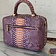 Leather women's bag made of python leather. Crossbody bag. ulijana-zijangirova. Online shopping on My Livemaster.  Фото №2