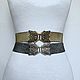 Order Elastic belts Butterfly 93 silver and dark silver. elastic belt. Livemaster. . Belt Фото №3