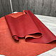 Luxury Tannery Red Fiesta (1,3-1,5 мм), цв. Красный, натуральная кожа. Кожа. Prima Pelle (Марина). Ярмарка Мастеров.  Фото №4