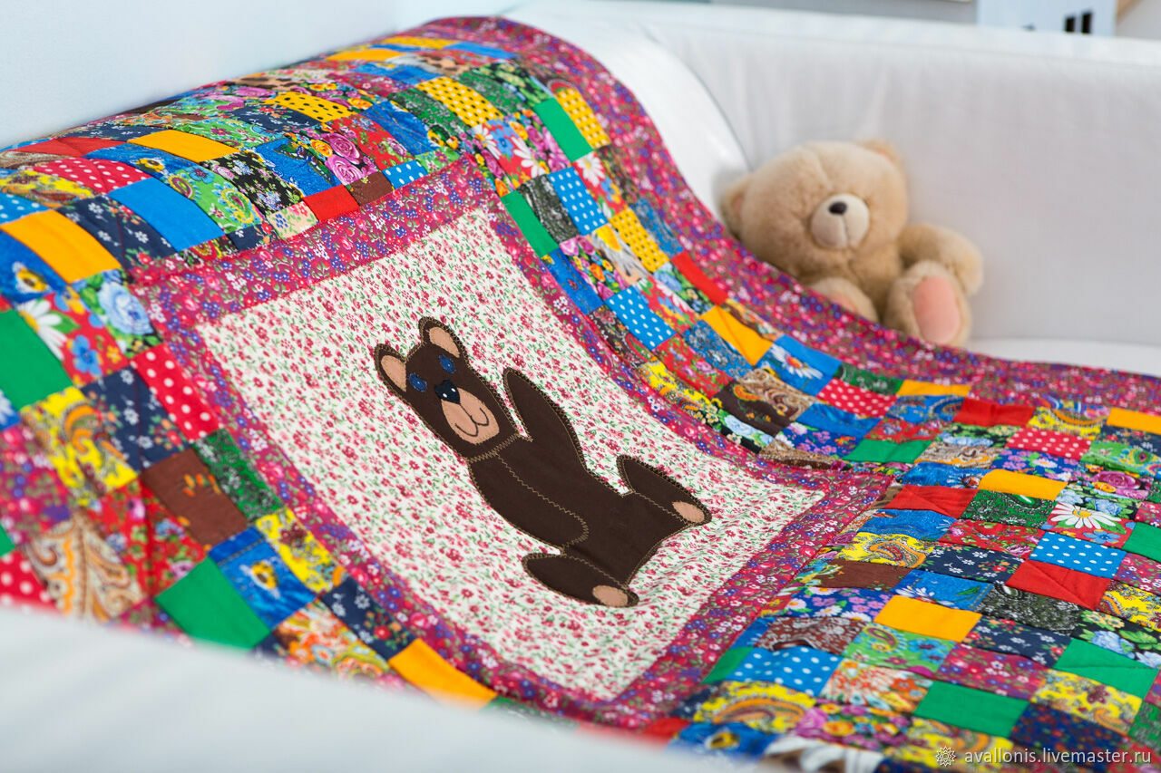 Лоскутные одеяла для новорожденных