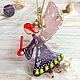 New Year souvenirs: Glass Christmas Angel. Christmas gifts. MyFusedGlass. Online shopping on My Livemaster.  Фото №2