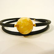 Украшения handmade. Livemaster - original item Amber bracelet on a string Br-226. Handmade.