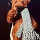 Мишка из мохера в шарфике. Мишки Тедди. TEENY TEDDY игрушки ручной работы. Интернет-магазин Ярмарка Мастеров.  Фото №2