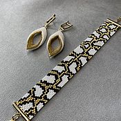 Комплект браслетов « Золотой леопард»