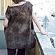 Felted tunic Brown Square. Dresses. FeltOx. My Livemaster. Фото №4