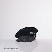 Аксессуары handmade. Livemaster - original item Cap. caps. Cap. Velvet cap. Cap of black velvet.. Handmade.