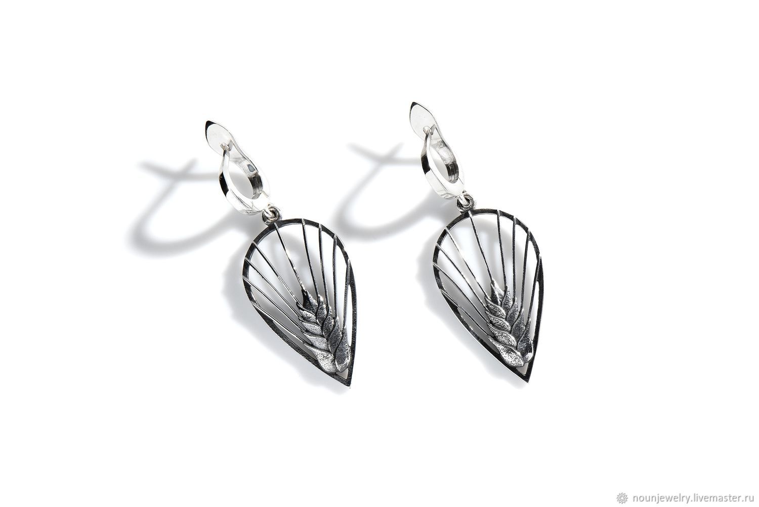 Spikelet earrings, silver earrings, Earrings, St. Petersburg,  Фото №1