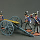 Set of 5 soldiers. The Napoleonic Wars.British Artillery, Military miniature, St. Petersburg,  Фото №1