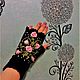 Mittens are warm, mittens with embroidery, mittens with roses, mittens are beautiful. Mitts. Elladaart. My Livemaster. Фото №5