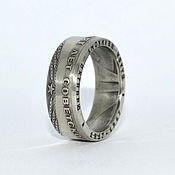 Украшения handmade. Livemaster - original item Ring from the USSR coin 1 ruble 1967 50 years of Soviet Power. Handmade.