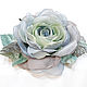 FABRIC FLOWERS. Chiffon rose brooch 'Spring-VII''. Brooches. fioridellavita. Online shopping on My Livemaster.  Фото №2