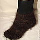 Socks cashmere art. No. №43 of dog hair . Manual spinning .Hand knitting. Socks are this 