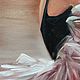 Заказать  Маленькая баллерина. Картина маслом    Алёна Данкова. Ярмарка Мастеров. . Картины Фото №3