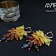 Заказать Серьги-грозди с янтарем. Маргарита Туркина Украшения (marlijewelry). Ярмарка Мастеров. . Серьги классические Фото №3
