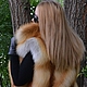Vest fur Siberian red Fox. Solid. With collar, Vests, Omsk,  Фото №1