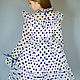 Dress 'Blue peas on pale pink' Art.553. Childrens Dress. ModSister. My Livemaster. Фото №5