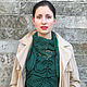 Заказать Изумрудная шаль, бактус из шерсти мериноса. IRINA GRUDKINA Handmade Knitwear. Ярмарка Мастеров. . Шали Фото №3