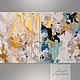 Order Mint and gold, abstract painting on canvas. Annet Loginova. Livemaster. . Pictures Фото №3
