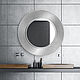 Round wall mounted silver mirror. Mirror. Maks Home. Online shopping on My Livemaster.  Фото №2