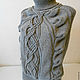 Заказать Пончо Хитросплетения от Гуччи с шапочкой. Wool Art-Design (Nata1337). Ярмарка Мастеров. . Пончо Фото №3