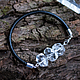 Bracelet with rock crystal quartz

