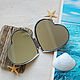 Pocket mirror 'Ocean' heart. Pocket mirrors. Katy_Barysheva. My Livemaster. Фото №5