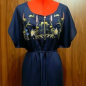 Одежда handmade. Livemaster - original item Women`s long embroidered dress ZhP3-90 