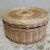Для дома и интерьера handmade. Livemaster - original item Jewelry box with beads, woven from willow twigs. Handmade.