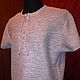 Shirts men: Shirts: 100%linen Men's shirt chain Mail. Mens shirts. Exclusive linen jersey from Elena. My Livemaster. Фото №6