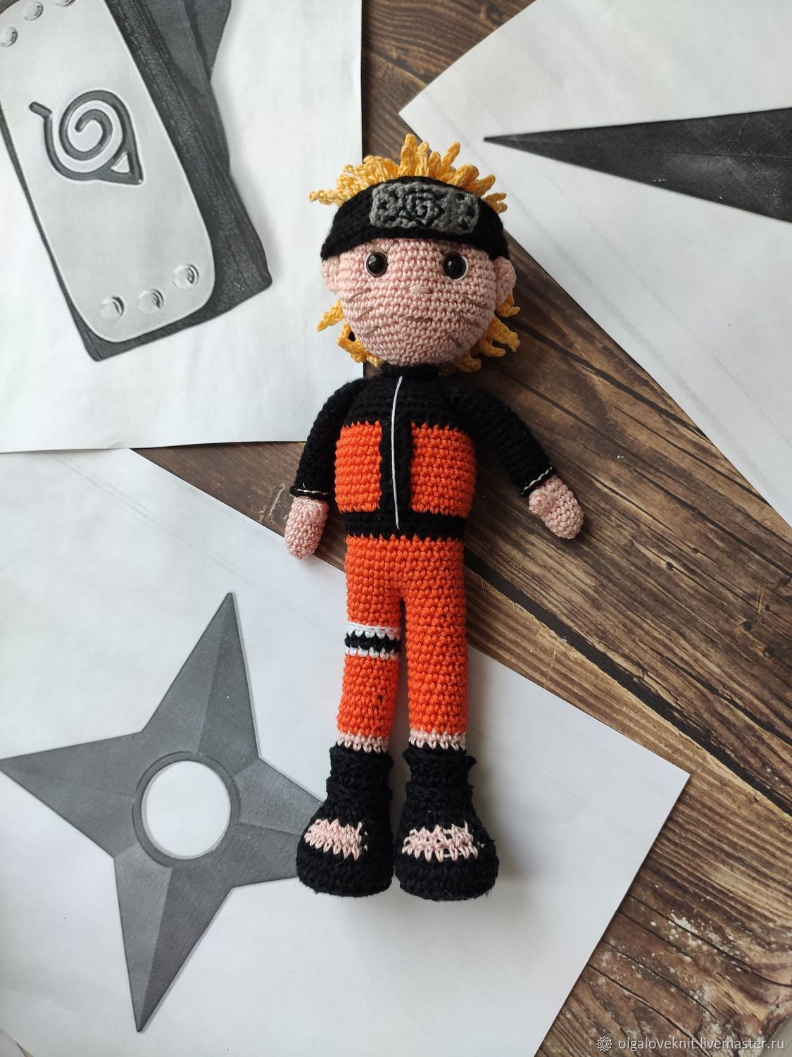 Наруто крючком Мастер класс, Наруто кукла амигуруми, Crochet Naruto