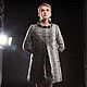 Silver Short Taffeta Dress with Knitted Sleeves «Cosmic». Dresses. mongolia. Online shopping on My Livemaster.  Фото №2